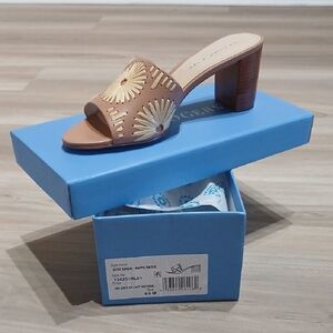 Jack Rogers Tan Block Heel